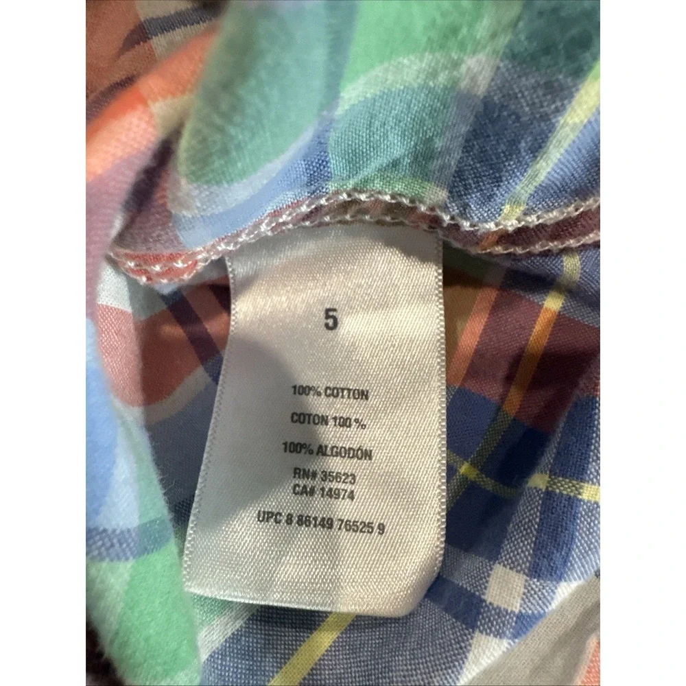 Carters 5 Pastel Button Down- Easter Style‎ Pastel Long Sleeve Boys